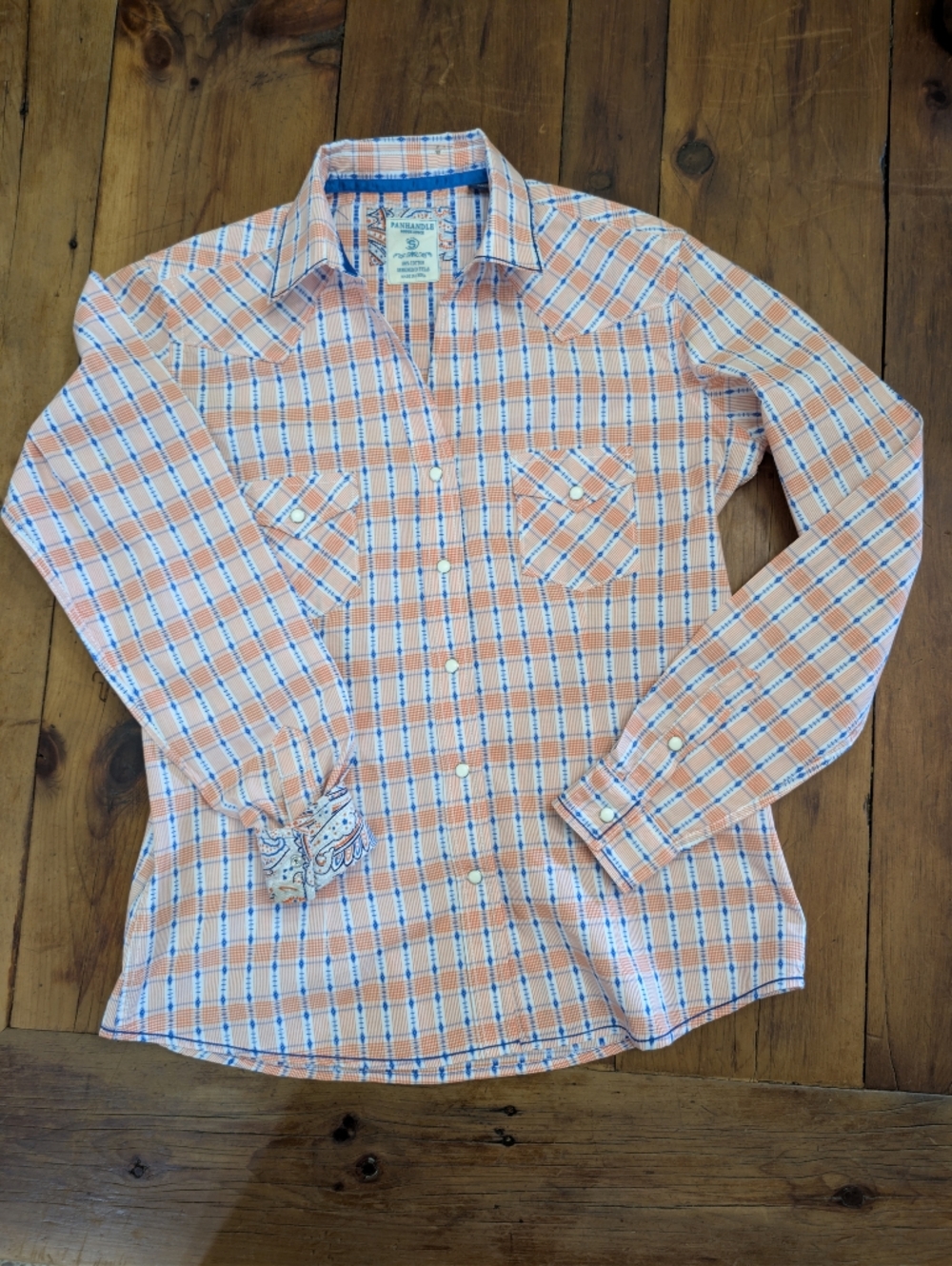 Ladies Panhandle Lightweight Pearl Snap Small